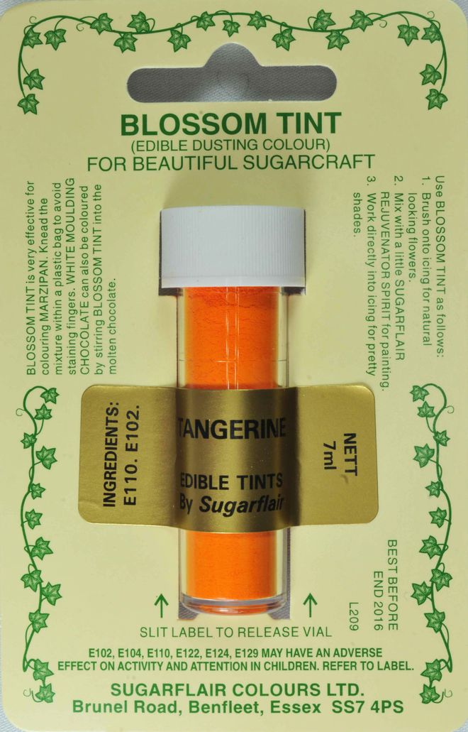 Sugarflair Edible Dusting Colour Tangerine image 0